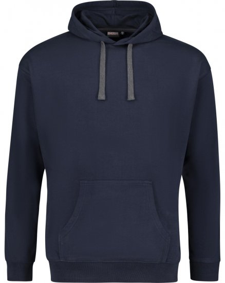 Adamo 159310 Mikina s kapucňou Tmavomodrá - Mikiny & mikiny bez kapucne - Mikiny & Mikiny s Kapucňou 2XL-12XL