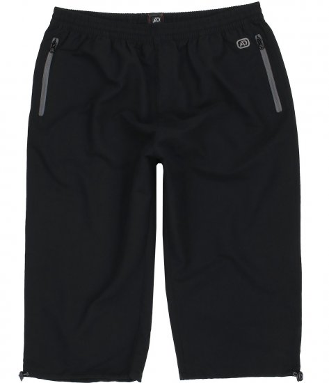 Adamo Oskar Capri Shorts Black - Tepláky & teplákové kraťasy - Tepláky & Teplákové kraťasy - 2XL-12XL