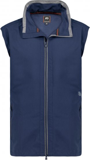 Adamo Orlando Fitness Vest Full Zipper Navy - Športové oblečenie - Sportovní Oblečení 2XL-10XL