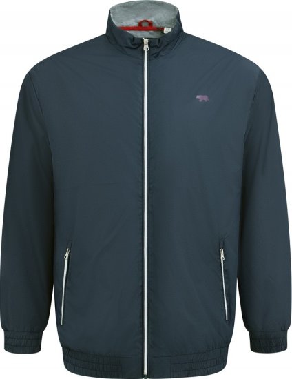 D555 Ealing Lightweight Zip Through Jacket With Zip Pockets Navy - Bundy - Bundy Nadmerné Veľkosti 2XL-8XL