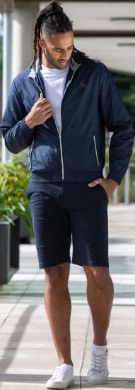 D555 Ealing Lightweight Zip Through Jacket With Zip Pockets Navy - Bundy - Bundy Nadmerné Veľkosti 2XL-8XL