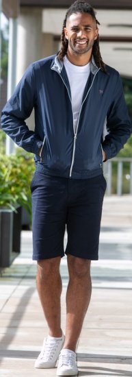 D555 Ealing Lightweight Zip Through Jacket With Zip Pockets Navy - Bundy - Bundy Nadmerné Veľkosti 2XL-8XL