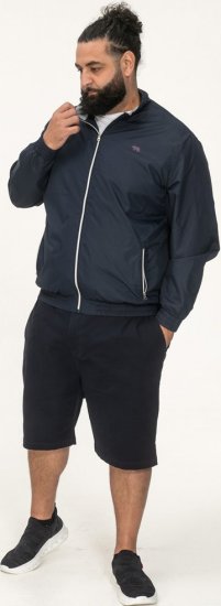 D555 Ealing Lightweight Zip Through Jacket With Zip Pockets Navy - Bundy - Bundy Nadmerné Veľkosti 2XL-8XL