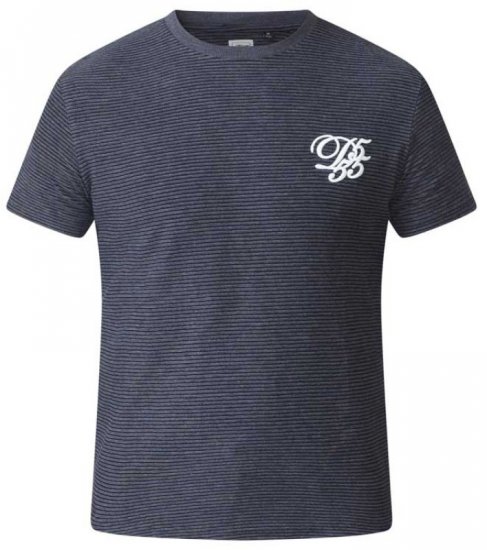 D555 Agler Waffle T-shirt Charcoal - Tričká - Nadrozmerné tričká - 2XL-14XL