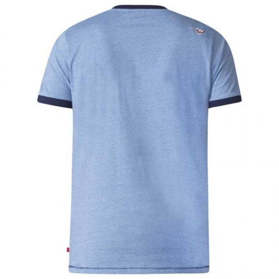 D555 Howie Fine Stripe T-shirt Blue - Tričká - Nadrozmerné tričká - 2XL-14XL