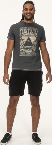 D555 HANLEY Official Pink Floyd Crew Neck T-Shirt Dark Grey TALL SIZES - PÁNSKE OBLEČENIE MT-6XLT - Veľkosti pre VYSOKÝCH