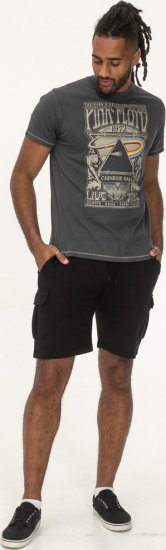 D555 HANLEY Official Pink Floyd Crew Neck T-Shirt Dark Grey TALL SIZES - PÁNSKE OBLEČENIE MT-6XLT - Veľkosti pre VYSOKÝCH