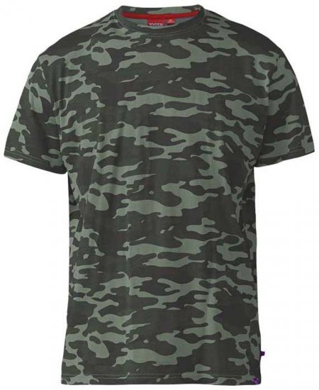 D555 Gaston T-shirt Camo Jungle - Tričká - Nadrozmerné tričká - 2XL-14XL