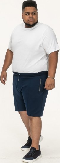 D555 Spalding Elasticated Waist Interlock Shorts Navy - Tepláky & teplákové kraťasy - Tepláky & Teplákové kraťasy - 2XL-12XL