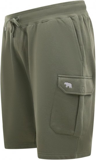 D555 Wigan 1 Elasticated Waist Fleece Cargo Shorts Khaki - Tepláky & teplákové kraťasy - Tepláky & Teplákové kraťasy - 2XL-12XL