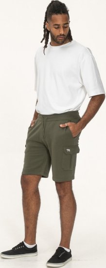 D555 Wigan 1 Elasticated Waist Fleece Cargo Shorts Khaki - Tepláky & teplákové kraťasy - Tepláky & Teplákové kraťasy - 2XL-12XL