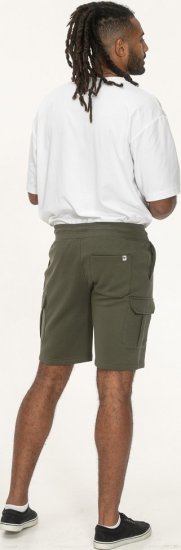 D555 Wigan 1 Elasticated Waist Fleece Cargo Shorts Khaki - Tepláky & teplákové kraťasy - Tepláky & Teplákové kraťasy - 2XL-12XL