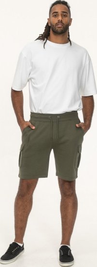 D555 Wigan 1 Elasticated Waist Fleece Cargo Shorts Khaki - Tepláky & teplákové kraťasy - Tepláky & Teplákové kraťasy - 2XL-12XL