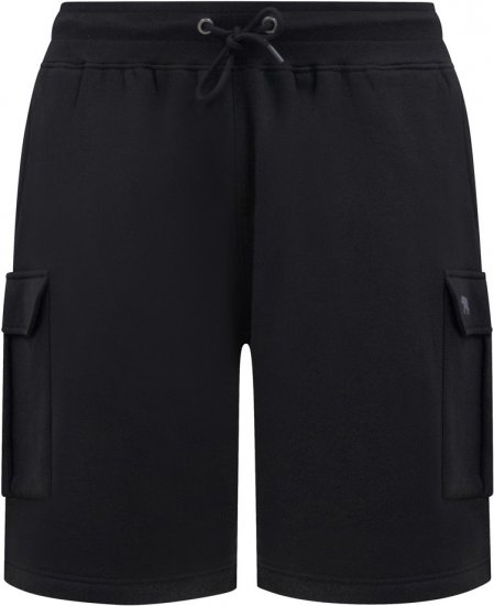 D555 Wigan 2 Elasticated Waist Fleece Cargo Shorts Black - Tepláky & teplákové kraťasy - Tepláky & Teplákové kraťasy - 2XL-12XL