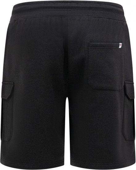 D555 Wigan 2 Elasticated Waist Fleece Cargo Shorts Black - Tepláky & teplákové kraťasy - Tepláky & Teplákové kraťasy - 2XL-12XL
