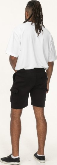 D555 Wigan 2 Elasticated Waist Fleece Cargo Shorts Black - Tepláky & teplákové kraťasy - Tepláky & Teplákové kraťasy - 2XL-12XL