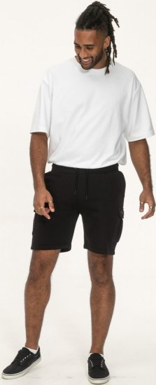 D555 Wigan 2 Elasticated Waist Fleece Cargo Shorts Black - Tepláky & teplákové kraťasy - Tepláky & Teplákové kraťasy - 2XL-12XL