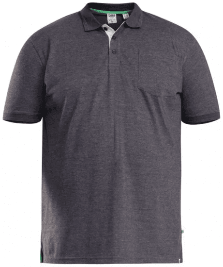 D555 Grant Polo Shirt Charcoal - Polokošele - Polokošele 2XL-8XL