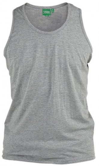 D555 Fabio Tanktop Grey - Tričká - Nadrozmerné tričká - 2XL-14XL