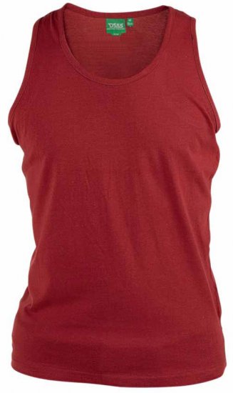 D555 Fabio Tanktop Red - Tričká - Nadrozmerné tričká - 2XL-14XL