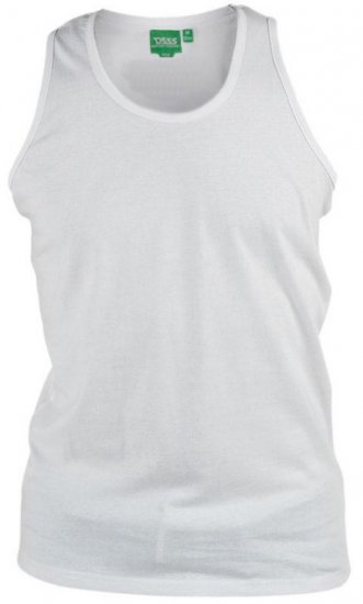 D555 Fabio Tanktop White - Tričká - Nadrozmerné tričká - 2XL-14XL