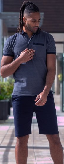 D555 Newcastle Polo Shirt Grey - Polokošele - Polokošele 2XL-8XL