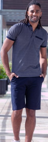 D555 Newcastle Polo Shirt Grey - Polokošele - Polokošele 2XL-8XL