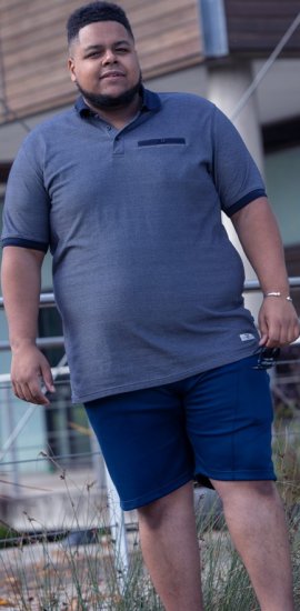 D555 Newcastle Polo Shirt Grey - Polokošele - Polokošele 2XL-8XL