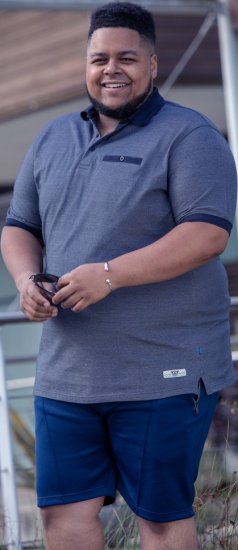D555 Newcastle Polo Shirt Grey - Polokošele - Polokošele 2XL-8XL