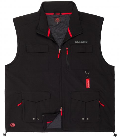Adamo Tommy Outdoor Vest Black - Športové oblečenie - Sportovní Oblečení 2XL-10XL