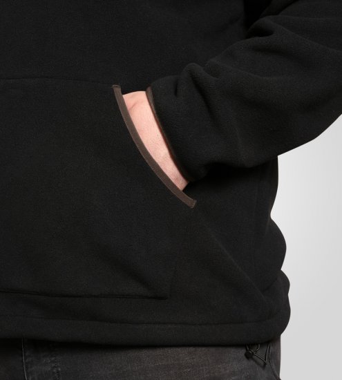 D555 Louth Micro Fleece Jacket with Sherpa Lining Black - Bundy - Bundy Nadmerné Veľkosti 2XL-8XL