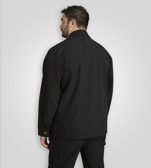 D555 Wimbledon Couture Stretch Jacket with Zipper Black - Bundy - Bundy Nadmerné Veľkosti 2XL-8XL