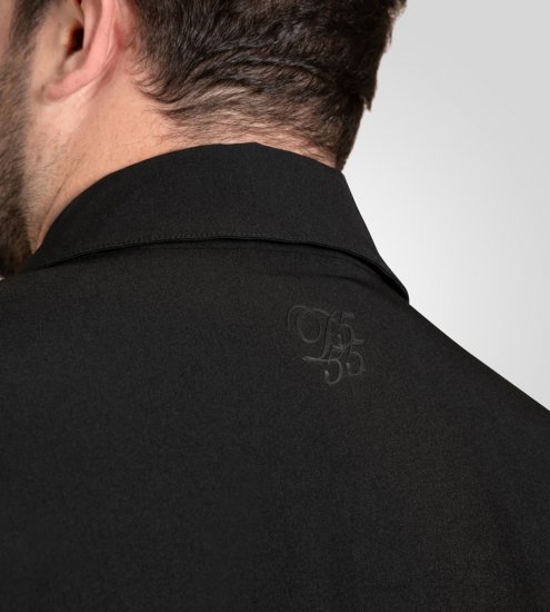 D555 Wimbledon Couture Stretch Jacket with Zipper Black - Bundy - Bundy Nadmerné Veľkosti 2XL-8XL