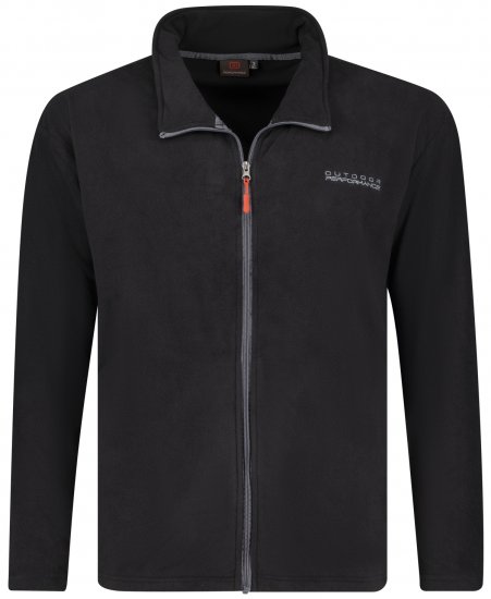 Adamo Tampa Fleece Jacket Black TALL SIZES - PÁNSKE OBLEČENIE MT-6XLT - Veľkosti pre VYSOKÝCH
