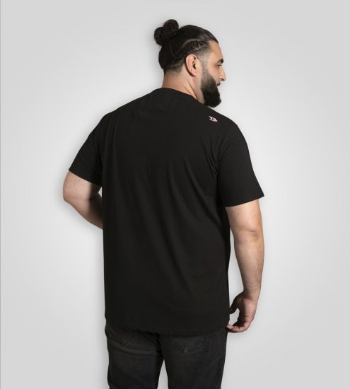 D555 Ginza Tokyo with Dragon Crew Neck T-shirt Black - Tričká - Nadrozmerné tričká - 2XL-14XL