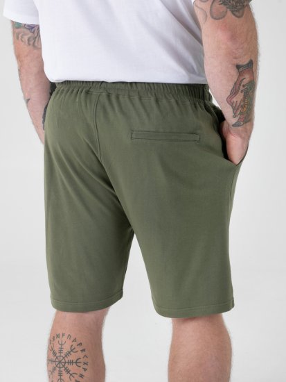 D555 Mitchell 1 Stretch Šortky s Elastickým Pásom Khaki - Tepláky & teplákové kraťasy - Tepláky & Teplákové kraťasy - 2XL-12XL