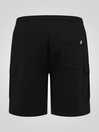 D555 Robinson 1 Fleece Cargo Šortky s Elastickým Pásom Čierna - Tepláky & teplákové kraťasy - Tepláky & Teplákové kraťasy - 2XL-12XL