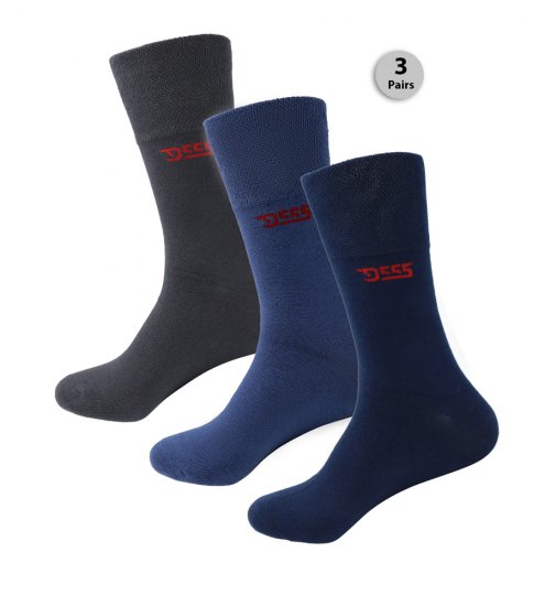 D555 Harold 2 Multi Color Pack of 3 Extra Wide Comfort Fit Socks - Spodná bielizeň - Spodné Prádlo 2XL-8XL