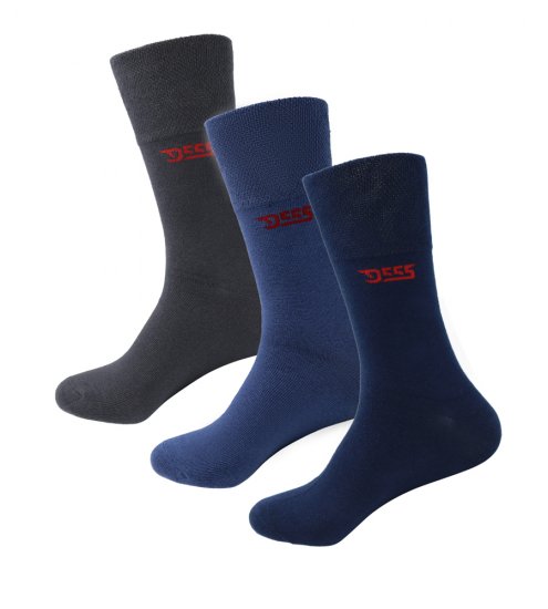 D555 Harold 2 Multi Color Pack of 3 Extra Wide Comfort Fit Socks - Spodná bielizeň - Spodné Prádlo 2XL-8XL