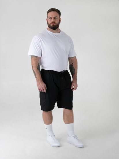 D555 Thomas Stretch Šortky s Elastickým Pásom Čierna - Šortky - Šortky W40-W60