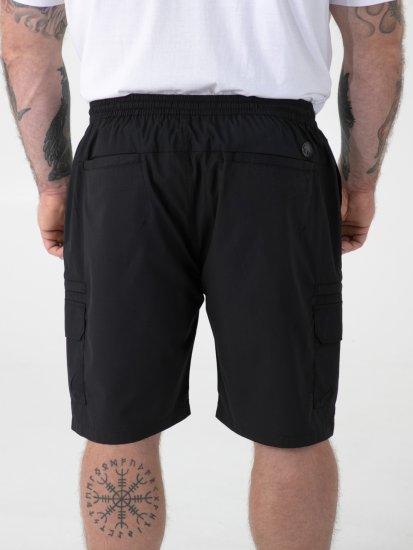 D555 Thomas Stretch Šortky s Elastickým Pásom Čierna - Šortky - Šortky W40-W60