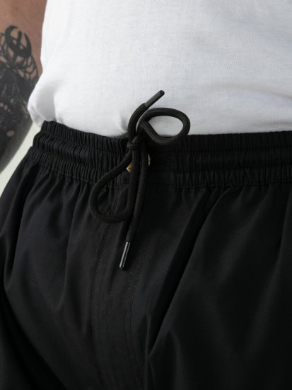 D555 Thomas Stretch Šortky s Elastickým Pásom Čierna - Šortky - Šortky W40-W60