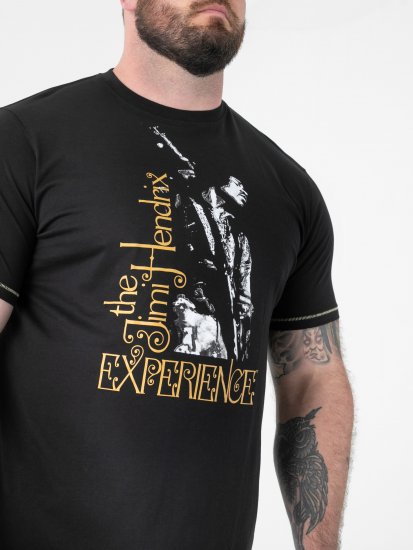 D555 Stokes Official Jimi Hendrix Experience Tričko s Potlačou - Tričká - Nadrozmerné tričká - 2XL-14XL