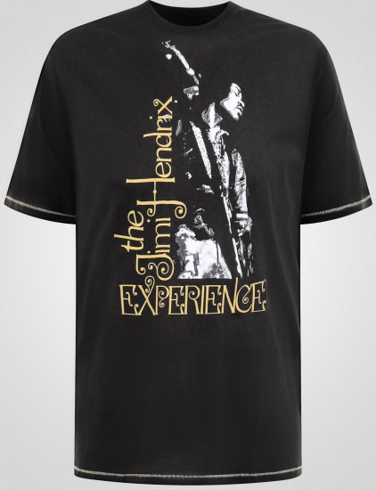 D555 Stokes Official Jimi Hendrix Experience Tričko s Potlačou - Tričká - Nadrozmerné tričká - 2XL-14XL