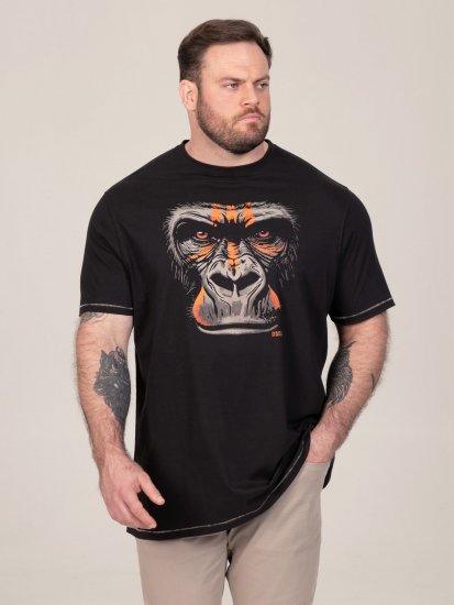 D555 Perkins Tričko s potlačou Čierna - Tričká - Nadrozmerné tričká - 2XL-14XL