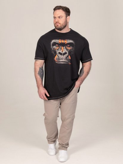 D555 Perkins Tričko s potlačou Čierna - Tričká - Nadrozmerné tričká - 2XL-14XL