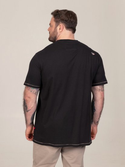D555 Perkins Tričko s potlačou Čierna - Tričká - Nadrozmerné tričká - 2XL-14XL
