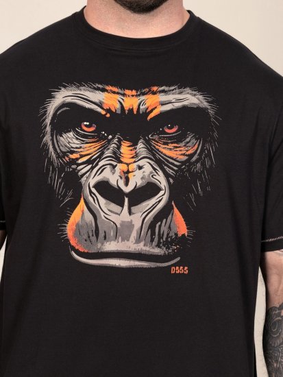 D555 Perkins Tričko s potlačou Čierna - Tričká - Nadrozmerné tričká - 2XL-14XL