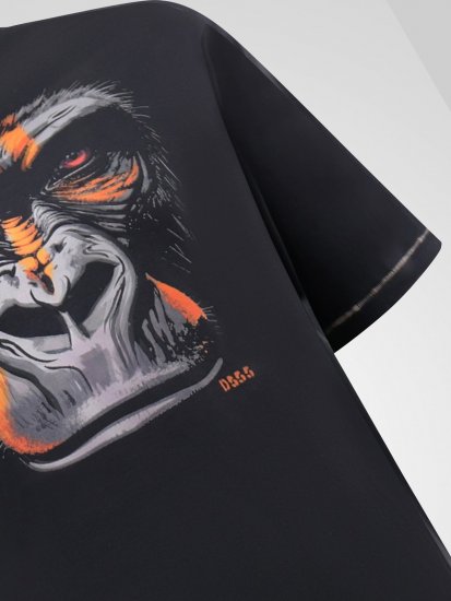 D555 Perkins Tričko s potlačou Čierna - Tričká - Nadrozmerné tričká - 2XL-14XL
