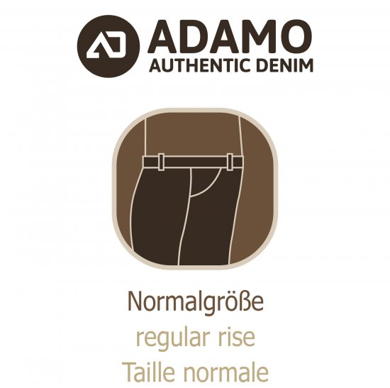 Adamo 5-Pocket Regular Rise Jeans Medium Blue - Džínsy & nohavice - Džínsy a Nohavice - W40-W70